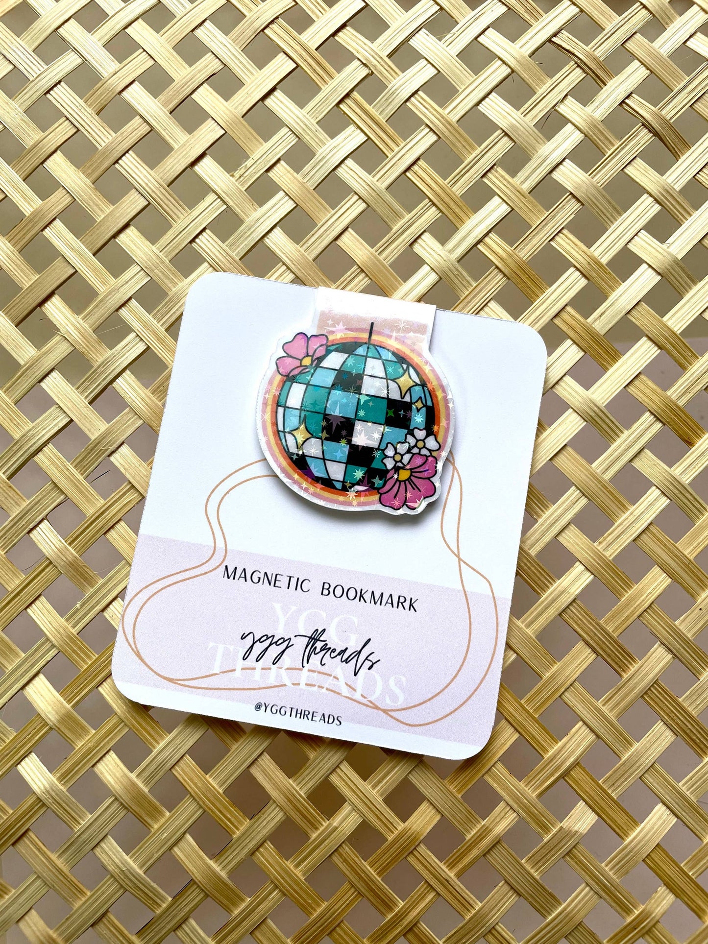 Groovy Disco Ball | Magnetic Bookmark Set | Page Marker