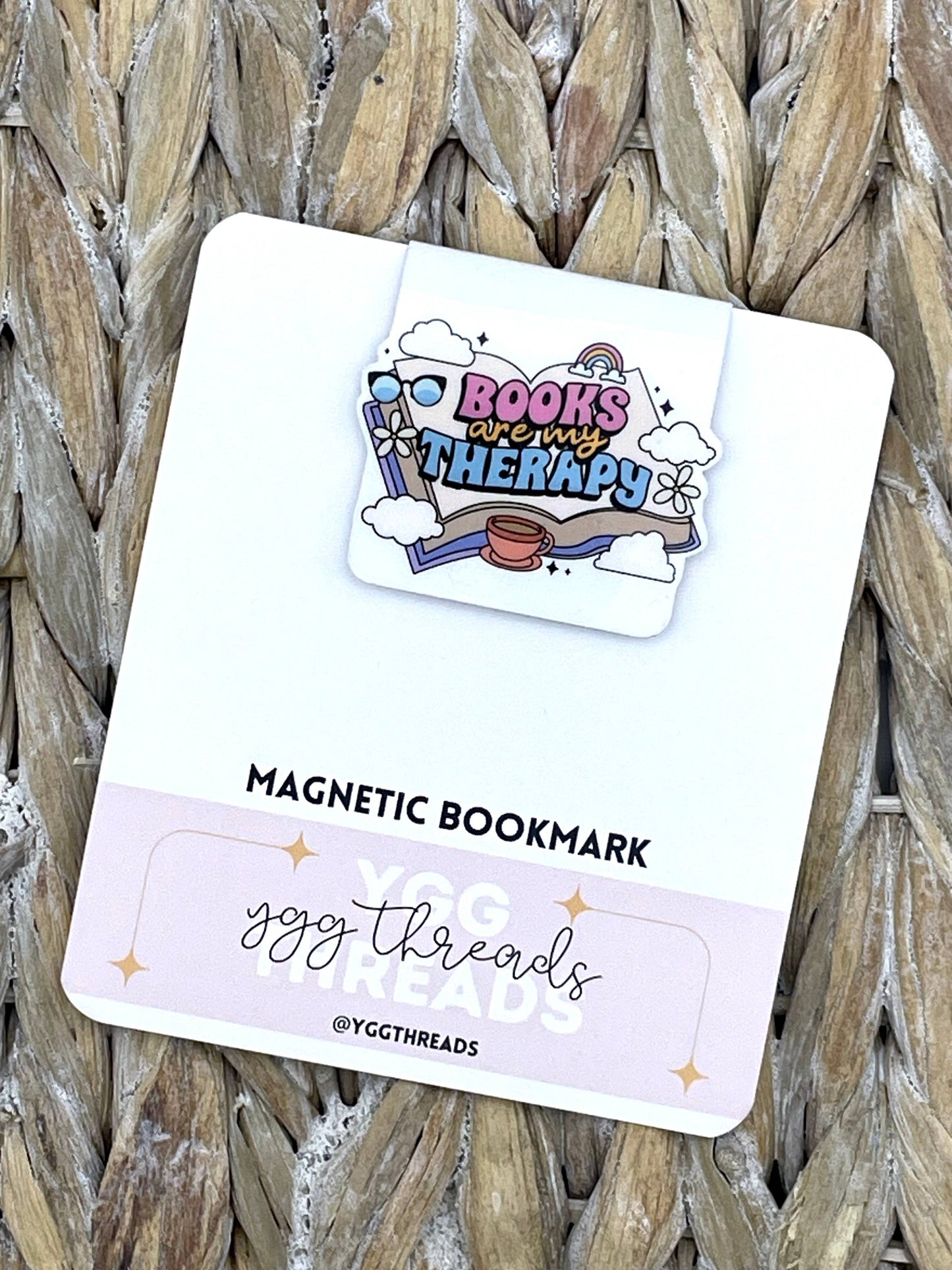 Books Are My Therapy | Magnetic Bookmark