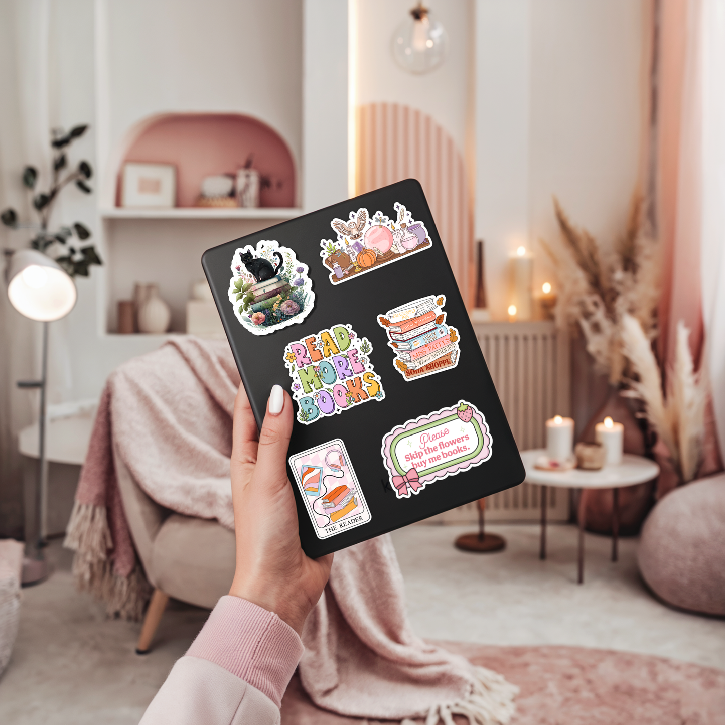 Buy Me Books Vinyl Sticker – Book Lover Gift 