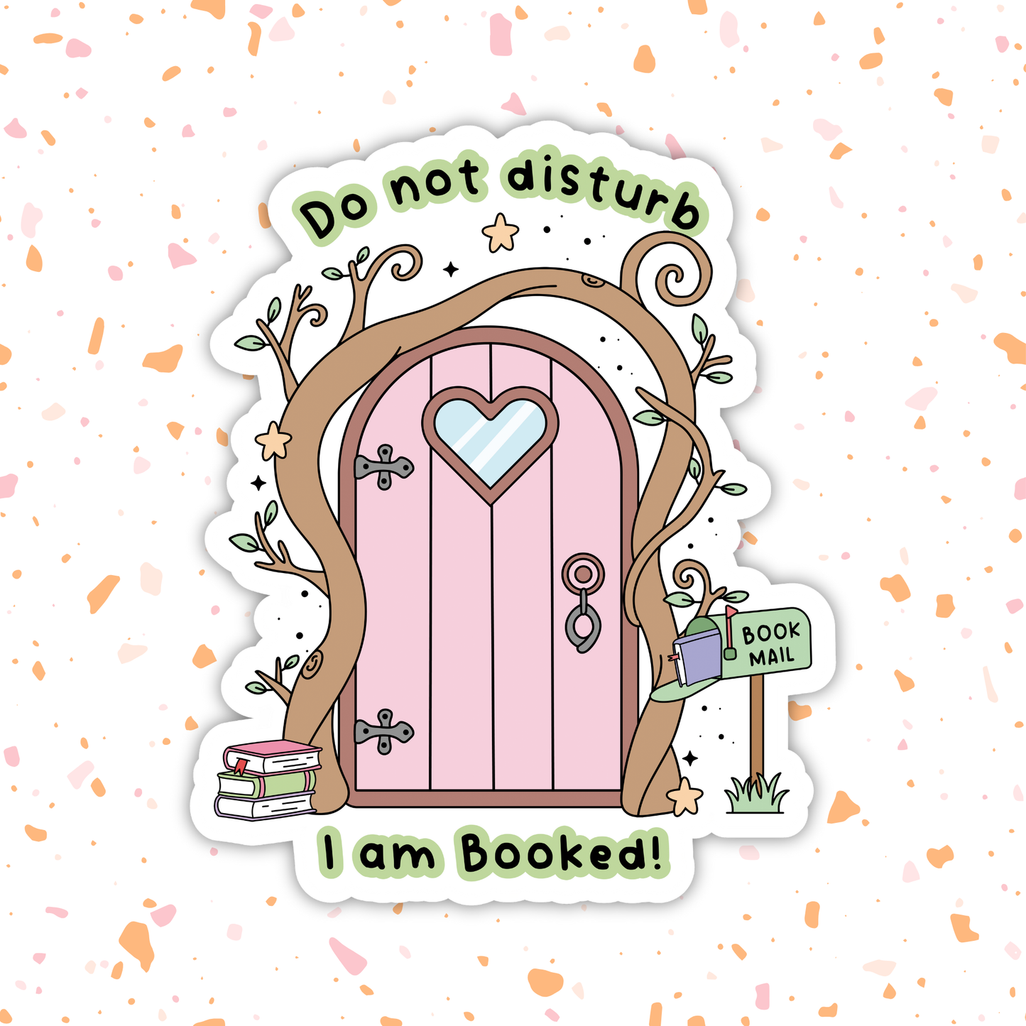 Do Not Disturb Fairy Door Sticker – Book Lover Gift  