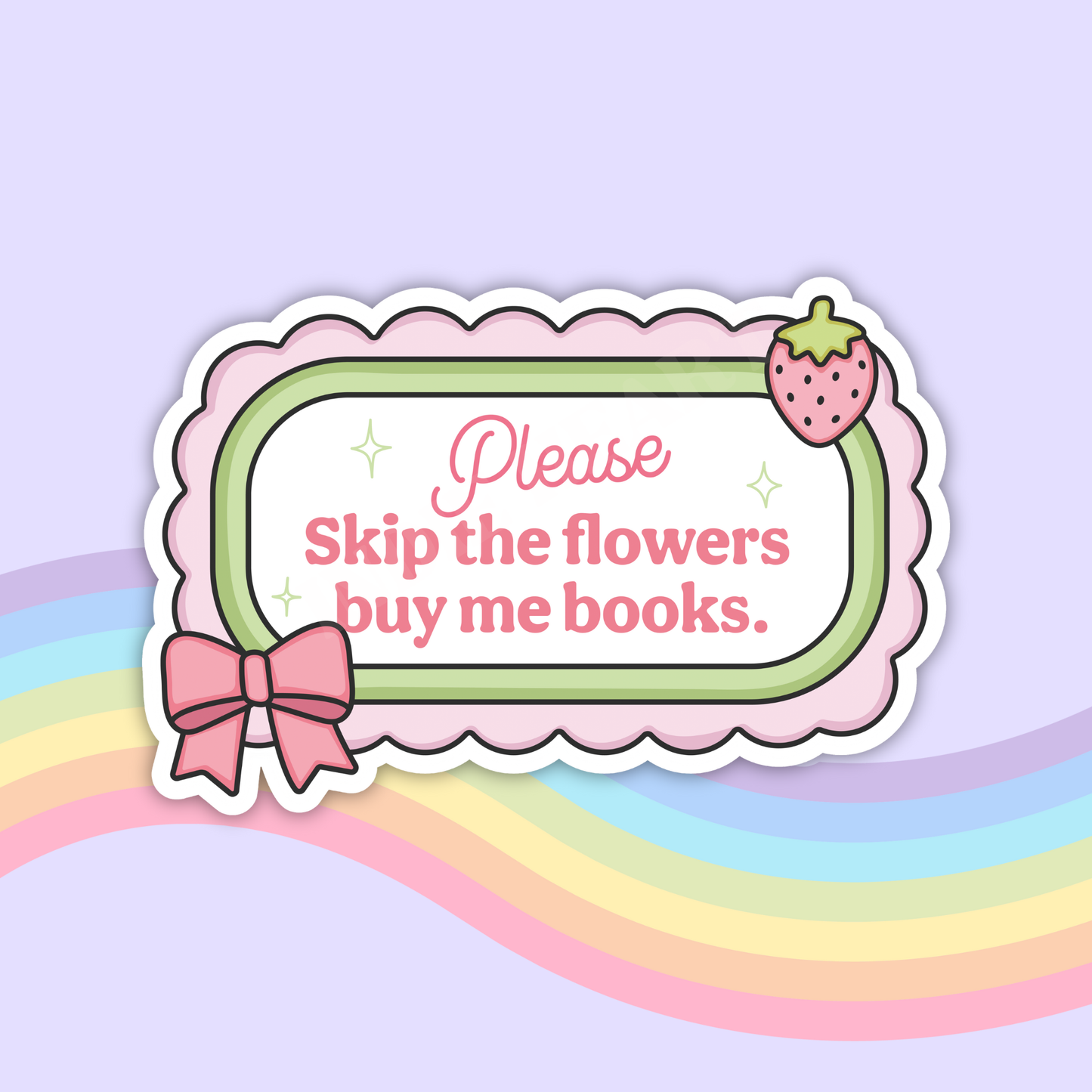 Buy Me Books Vinyl Sticker – Book Lover Gift 