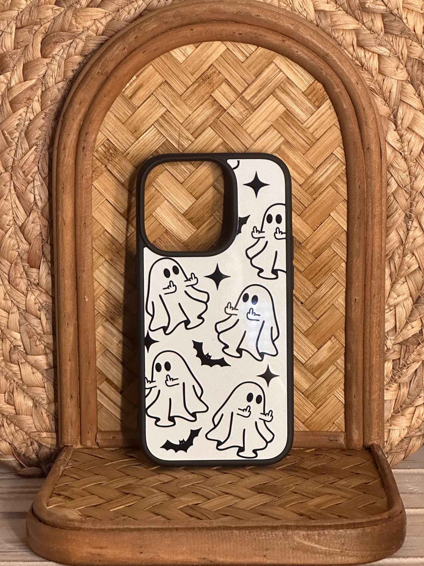 Ghost Middle Finger Phone Case