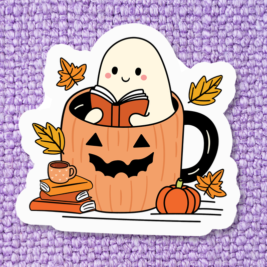 Bookish Books Book Autumn Fall Waterproof Vinyl Sticker