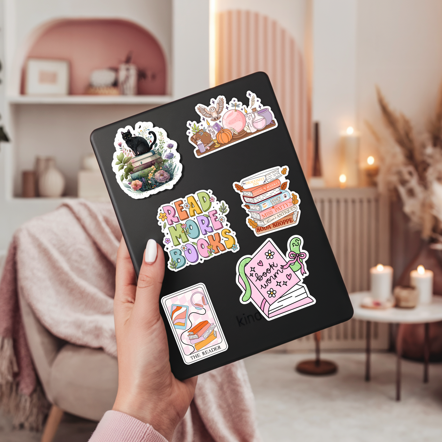 Book Worm Sticker | Spring Reader