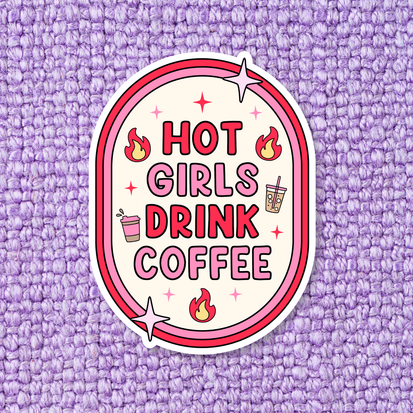 Funny Coffee Waterproof Vinyl Sticker