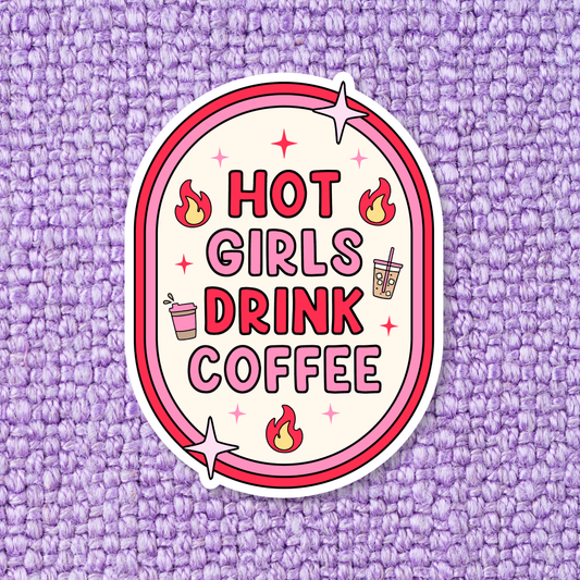 Funny Coffee Waterproof Vinyl Sticker